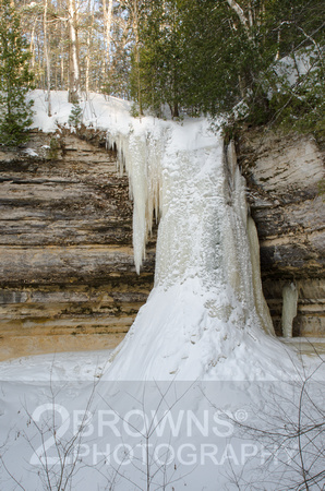 Frozen Munising Falls